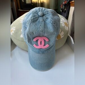 Denim Chanel Ball Cap